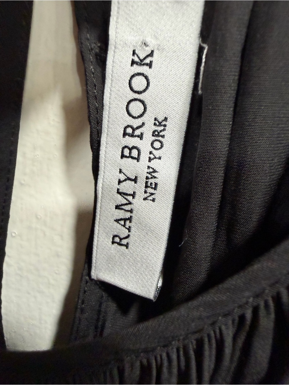 Designer Ramy Brook Black Ruffle Midi Dress 🤎 - Picture 4 of 7